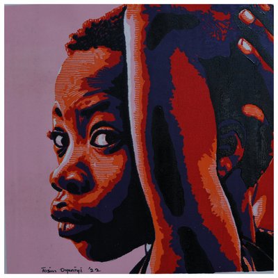 La mirada intensa de una joven de Tosin Oyeniyi