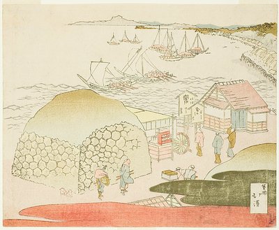 Una vista de Takanawa de Totoya Hokkei