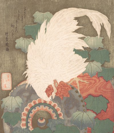 Gallo en Tambor, ca. 1825 de Totoya Hokkei