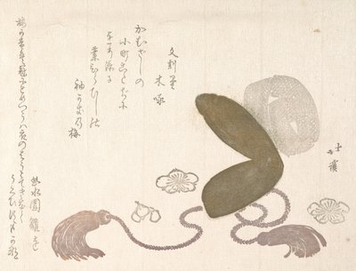 Eboshi un sombrero de corte de Totoya Hokkei