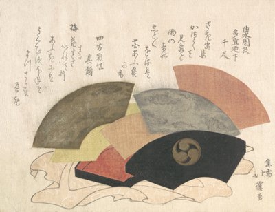 Caja de Abanicos, siglo XIX de Totoya Hokkei