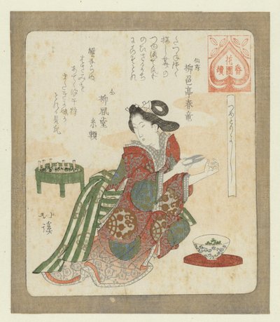 Es bueno cortarse las uñas. Tsumetoriyoshi (título sobre el objeto) Una serie para Hanazone Poetry Society (título de la serie) Hanazono bantsuzuki (título de la serie sobre el objeto) de Totoya Hokkei