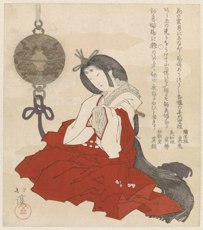 Mujer con quemador de incienso de Totoya Hokkei