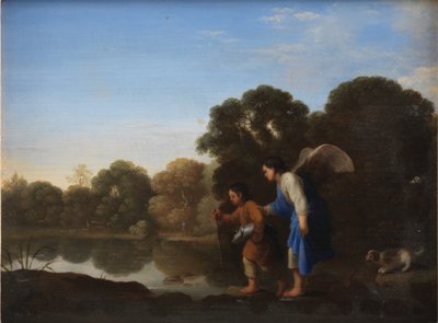 Joven Tobías y el ángel de Toussaint Gelton