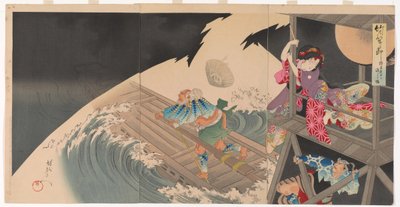 Take no hitofushi, Yaguchi de Toyohara Chikanobu