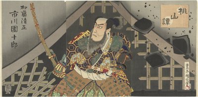 Ichikawa Danjuro als Kato Kiyomasa
Kato Kiyomasa Ichikawa Danjuro (título en el objeto) de Toyohara Kunichika