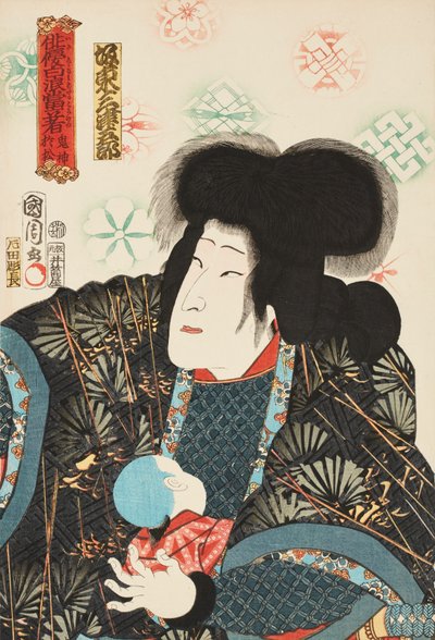 El actor Bandō Mitsugorō como la malvada Omatsu, Kijin Omatsu de Toyohara Kunichika