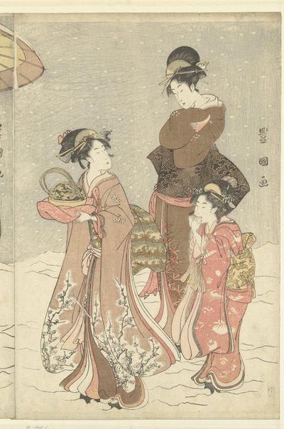Bola de nieve de Toyokuni (II) , Utagawa