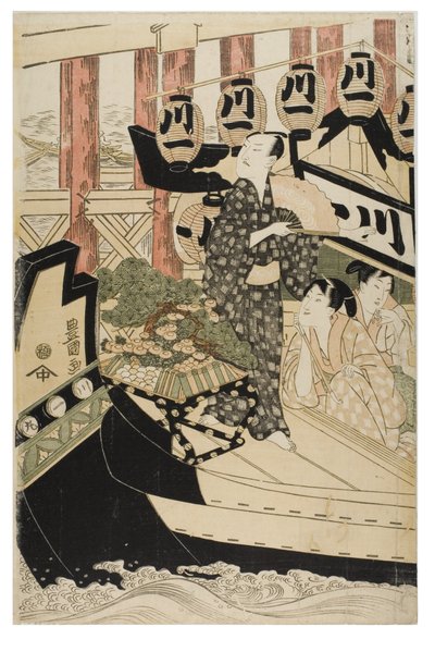 Actores en los Doce Meses de Toyokuni Utagawa