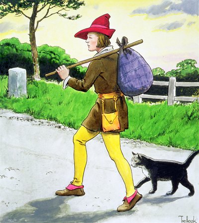 Dick Whittington (1358-1423) y su gato, de 