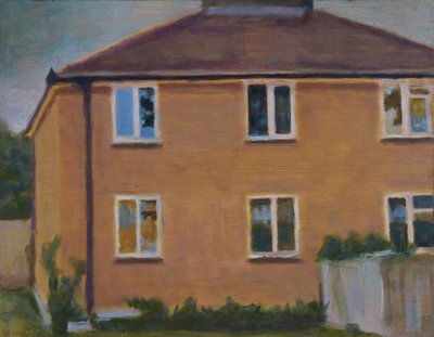 Un lugar para vivir 37, 2012 (óleo sobre contrachapado) de Trevor Burgess