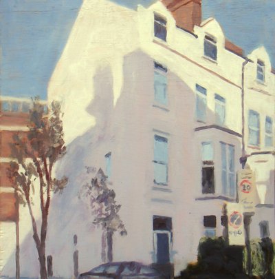 Un lugar para vivir 42, 2012 (óleo sobre contrachapado) de Trevor Burgess