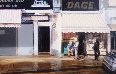 Acción por los mayores, 2010 (óleo sobre tabla) de Trevor Burgess