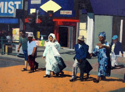 A partir de ahora, 2006 (óleo sobre lienzo) de Trevor Burgess
