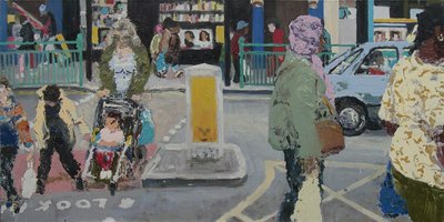 Street, 2003 (óleo sobre lienzo) de Trevor Burgess