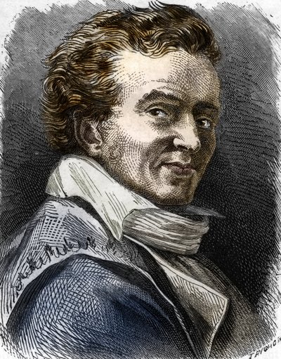 Retrato de Dominique Vivant Denon (1747-1825), grabador, escritor, diplomático, administrador (Retrato del artista, diplomático y escritor francés Dominique Vivant, barón Denon) Grabado Colección particular de Trichon (after)