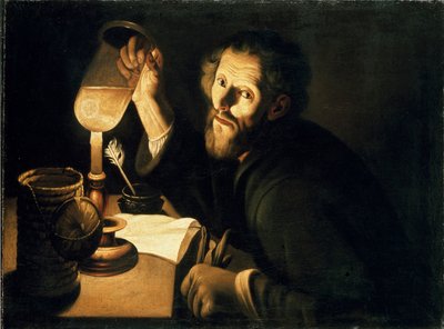 Un médico con una muestra de orina, c1630-1633 de Trophime Bigot
