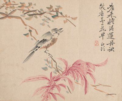 Espinaca de fresa y ruiseñor de Tsubaki Chinzan