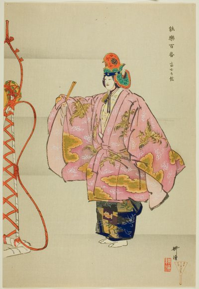 Fuji Taiko, de la serie "Cien No Dramas (Nogaku hyakuban)" de Tsukioka Kogyo