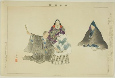 Hachi-maki, de la serie "Imágenes de Representaciones No (Nogaku Zue)" de Tsukioka Kogyo