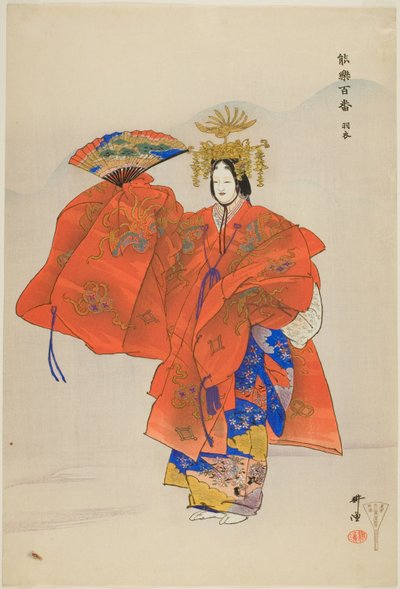 Hagoromo, de la serie "Cien No Dramas (Nogaku hyakuban)" de Tsukioka Kogyo