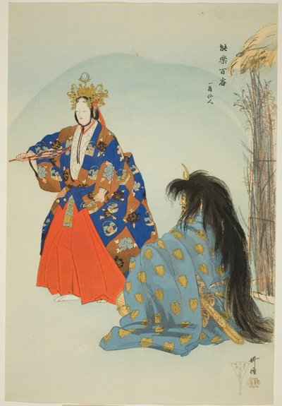 Ikkaku Sennin, de la serie "Cien No Dramas (Nogaku hyakuban)" de Tsukioka Kogyo