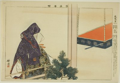 Iyogu, de la serie "Imágenes de actuaciones de No (Nogaku Zue)" de Tsukioka Kogyo