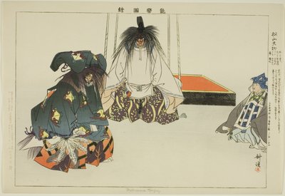 Matsuyama Tengu, de la serie "Imágenes de actuaciones No (Nogaku Zue)" de Tsukioka Kogyo