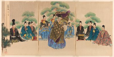 Okina, de la serie "Cien No Dramas (Nogaku hyakuban)" de Tsukioka Kogyo