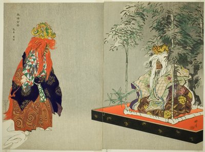 Ryo-ko, de la serie "Cien No Dramas (Nogaku hyakuban)" de Tsukioka Kogyo
