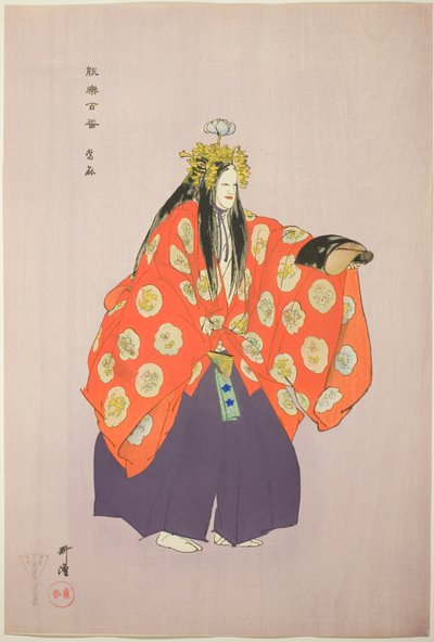Taema, de la serie "Cien No Dramas (Nogaku hyakuban)" de Tsukioka Kogyo