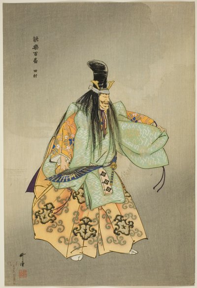 Tamura, de la serie "Cien No Dramas (Nogaku hyakuban)" de Tsukioka Kogyo