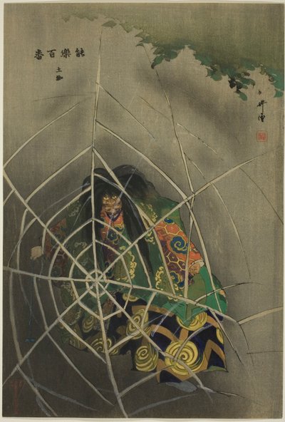 Tsuchi-gumo, de la serie "Cien No Dramas (Nogaku hyakuban)" de Tsukioka Kogyo
