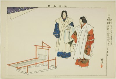 Yofuku, de la serie "Imágenes de actuaciones de No (Nogaku Zue)" de Tsukioka Kogyo