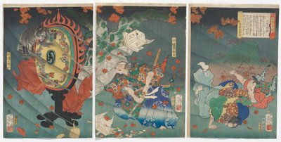 Despejando el Clima de las Montañas Togakushi: Taira Koremochi Ason de Tsukioka Yoshitoshi