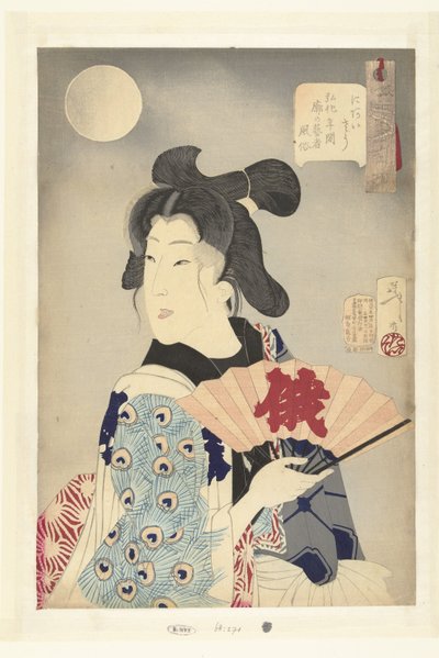Adaptar Niaiso. (título en el objeto) 32 aspectos de hábitos y costumbres (título de la serie) Fuzoku sanjuniso (título de la serie sobre el objeto) de Tsukioka Yoshitoshi