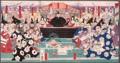 La gran conferencia sobre la conquista de Corea de Tsukioka Yoshitoshi