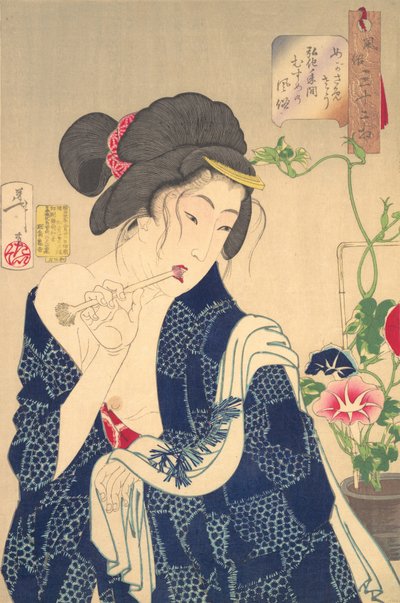 Despertando: Una Chica de la Era Koka 1844-1848, 1888 de Tsukioka Yoshitoshi