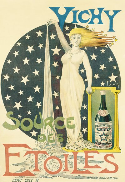 Vichy, Source des Etoiles, c.1900 (litografía en color) de Tulus Tulus