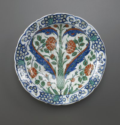 Plato, Iznik, dinastía Otomana, 1570-75 de Turkish School