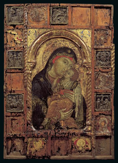 Icono de la Virgen de la Ternura de Turkish School