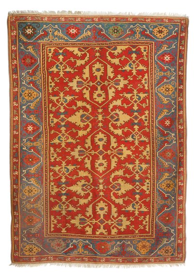 Alfombra "Lotto", probablemente Ushak, Anatolia Occidental, finales del siglo XVI de Turkish School