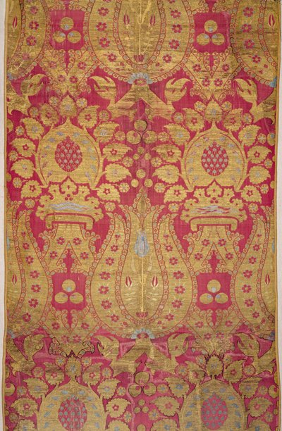 Diseño de tela otomana (seda tejida con hilo de oro) de Turkish School