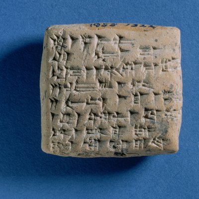 Tabla grabada con una carta de Tirirsama al rey Niqmepa, de Atshana, siglo XIV a.C. de Turkish School