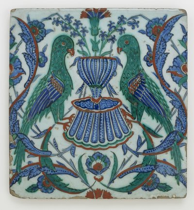 Azulejo, Iznik, dinastía Otomana de Turkish School