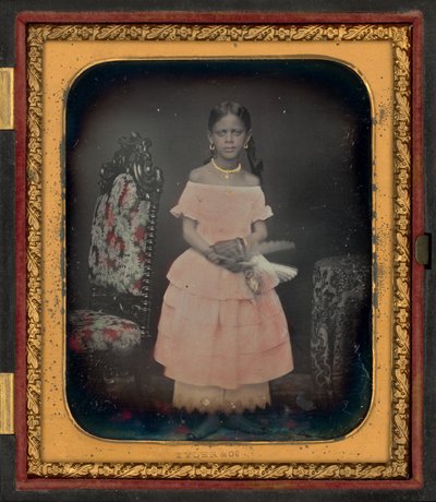 Retrato de niña, posiblemente Josephine Folks,c. 1854 (foto) de Tyler & Co.