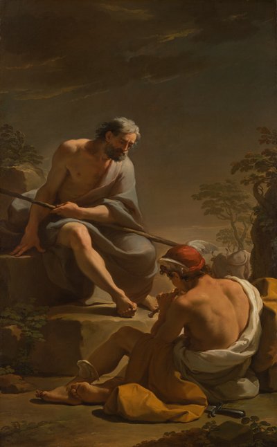 Mercurio adormeciendo a Argos de Ubaldo Gandolfi