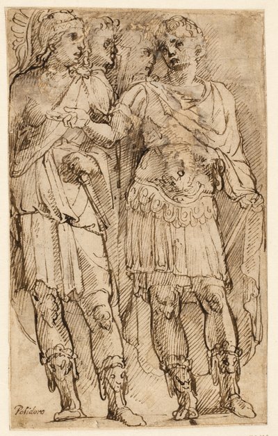 Un general romano y tres soldados de Ubekendt