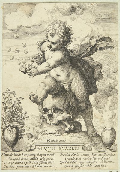Alegoría sobre la fugacidad de la vida ("Quis Evadet?") de Ubekendt