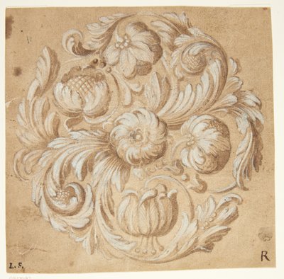 Ornamento floral de Ubekendt